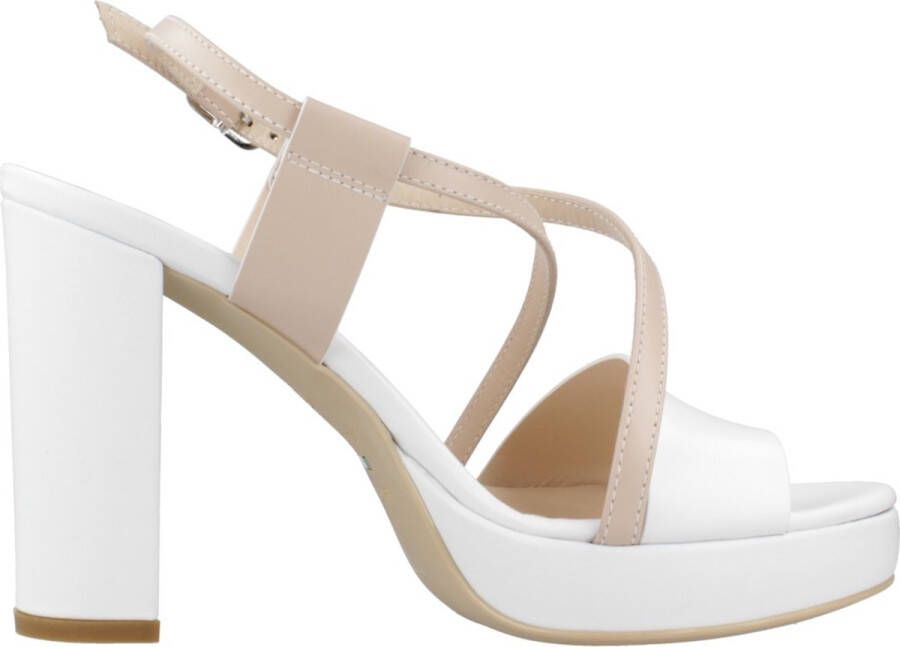 Nerogiardini Hoge hak sandalen voor dames White Dames