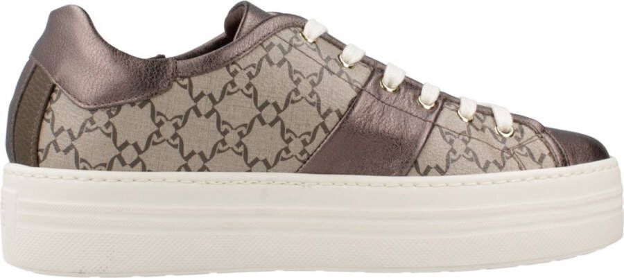 Nerogiardini Beige Platform Sneakers Made in Italy Beige Dames