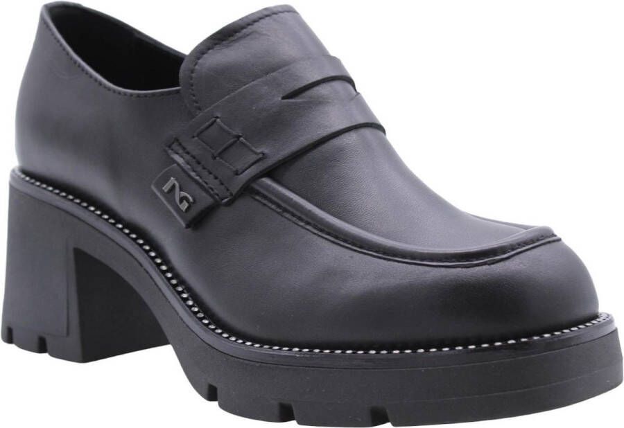 Nerogiardini Zwarte platte schoenen met Italiaanse kwaliteit Black Dames