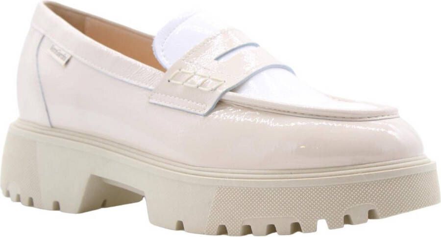 Nerogiardini Leren Dames Loafers Stijlvol Comfortabel Beige Dames