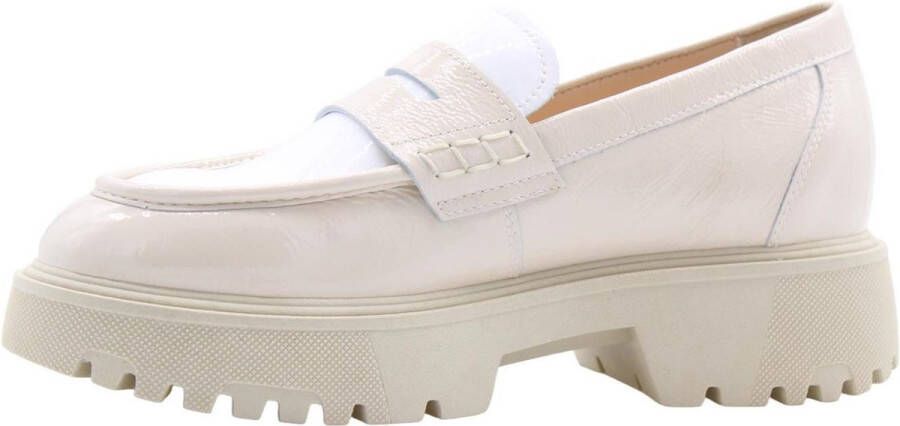 Nerogiardini Leren Dames Loafers Stijlvol Comfortabel Beige Dames