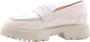 Nerogiardini Leren Dames Loafers Stijlvol Comfortabel Beige Dames - Thumbnail 1