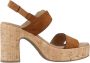 Nerogiardini Bruin Leren Sandalen Stijlvol Ontwerp Brown Dames - Thumbnail 1