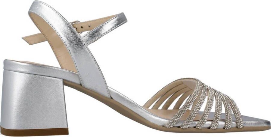 Nerogiardini Luxe Strass Sandalen voor speciale gelegenheden Beige Dames