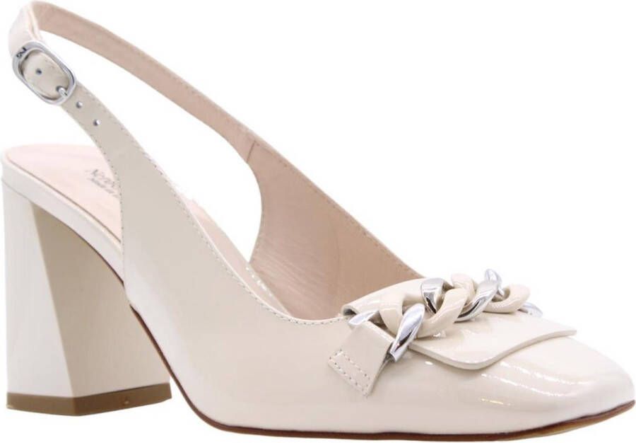 Nerogiardini Elegante Ivoorhak Slingbacks Ivory Beige Dames