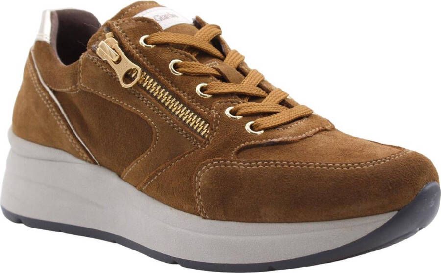 Nerogiardini Bruine Italiaanse Sneakers met DryGo! Technologie Brown Dames