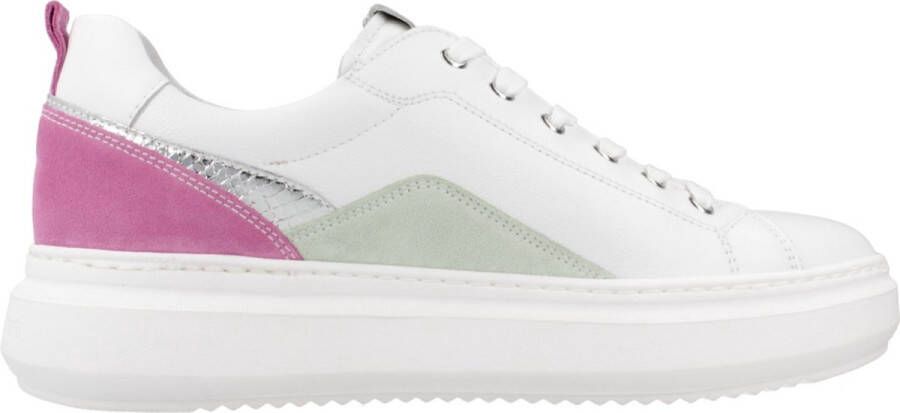 Nerogiardini Witte Sneakers Stijlvol Ontwerp Italië Gemaakt Multicolor