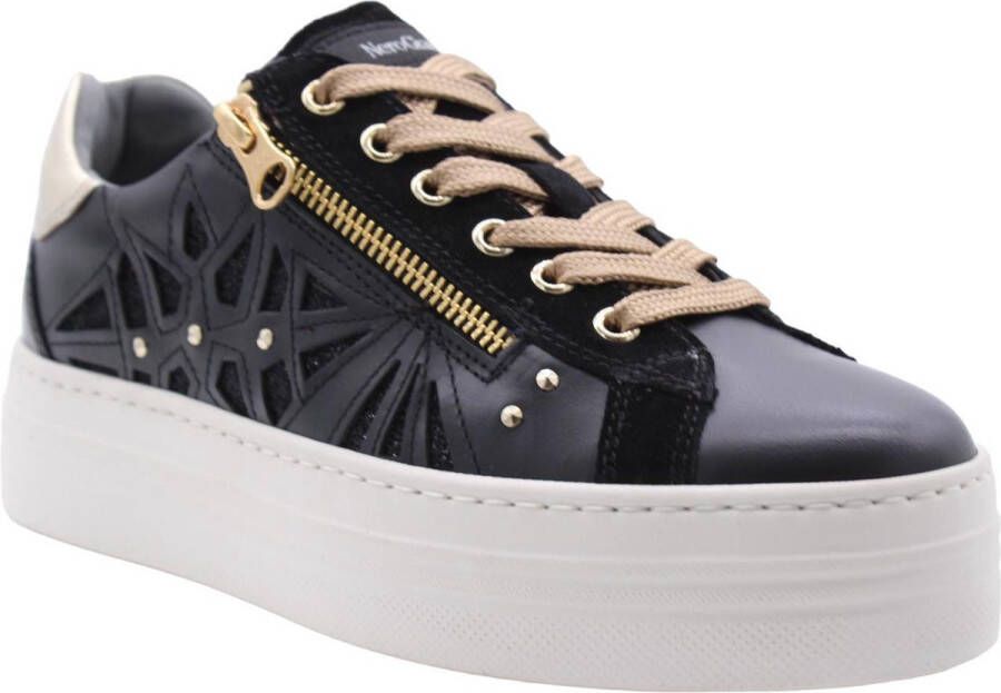 Nerogiardini Leren Sneakers voor Vrouwen Black Dames