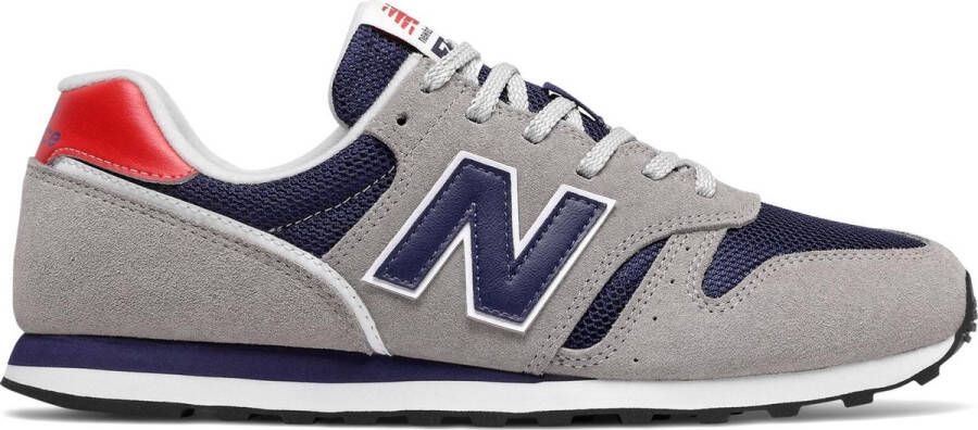 New Balance 373 sneakers grijs donkerblauw rood