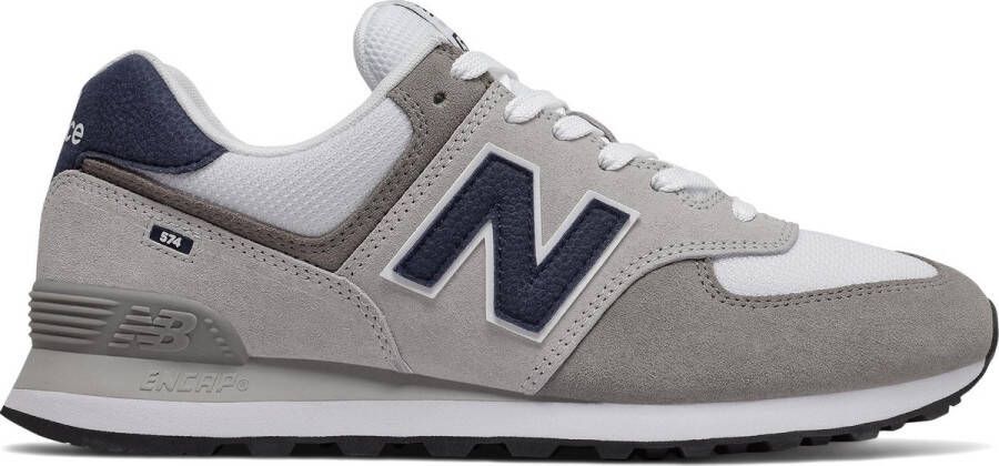 New Balance Logo Bimateriaal Sneakers Grijs Gray Heren