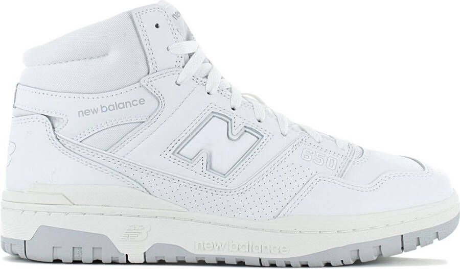 New Balance Witte Sneakers met Stoffen Voering en Rubberen Zool White Heren