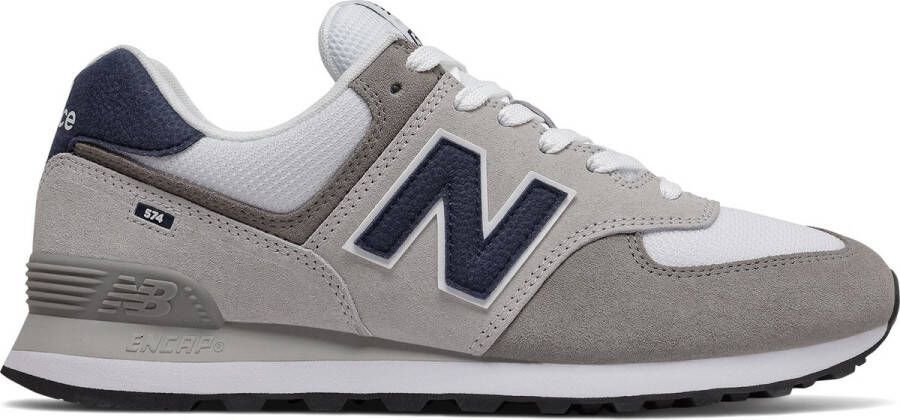 New Balance Logo Bimateriaal Sneakers Grijs Gray Heren