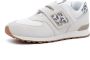 New Balance 574 V1 sneakers dierenprint offwhite blauw Ecru Jongens Meisjes Suede 33.5 - Thumbnail 2