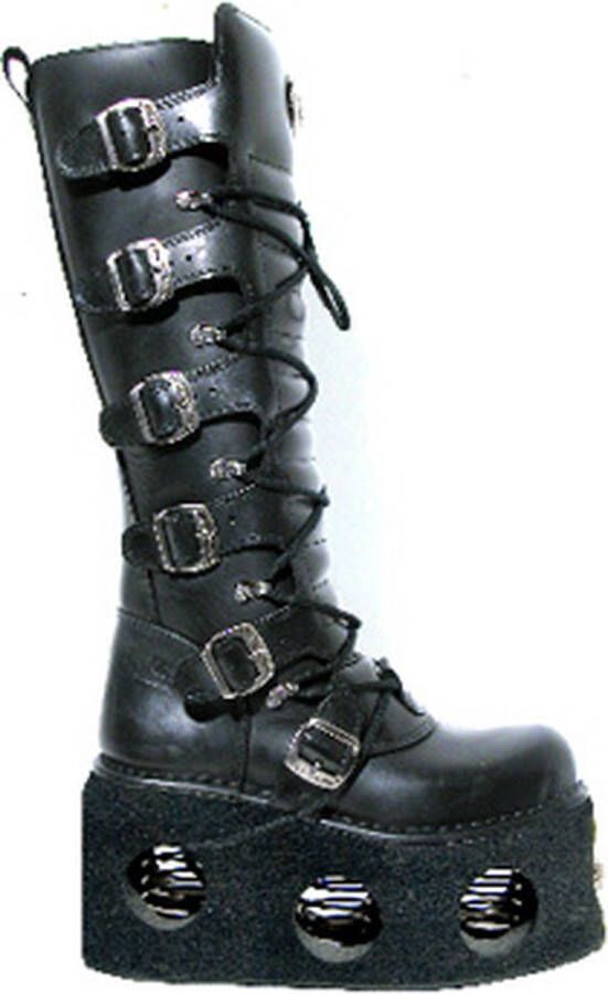 New Rock Laars hoge schoen High Boot M. 272-S2 zwart met zool met gaten- Rock Metal 39