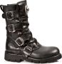 New Rock M-1473-S1 Laarzen 37 Shoes Zwart Zilverkleurig - Thumbnail 2