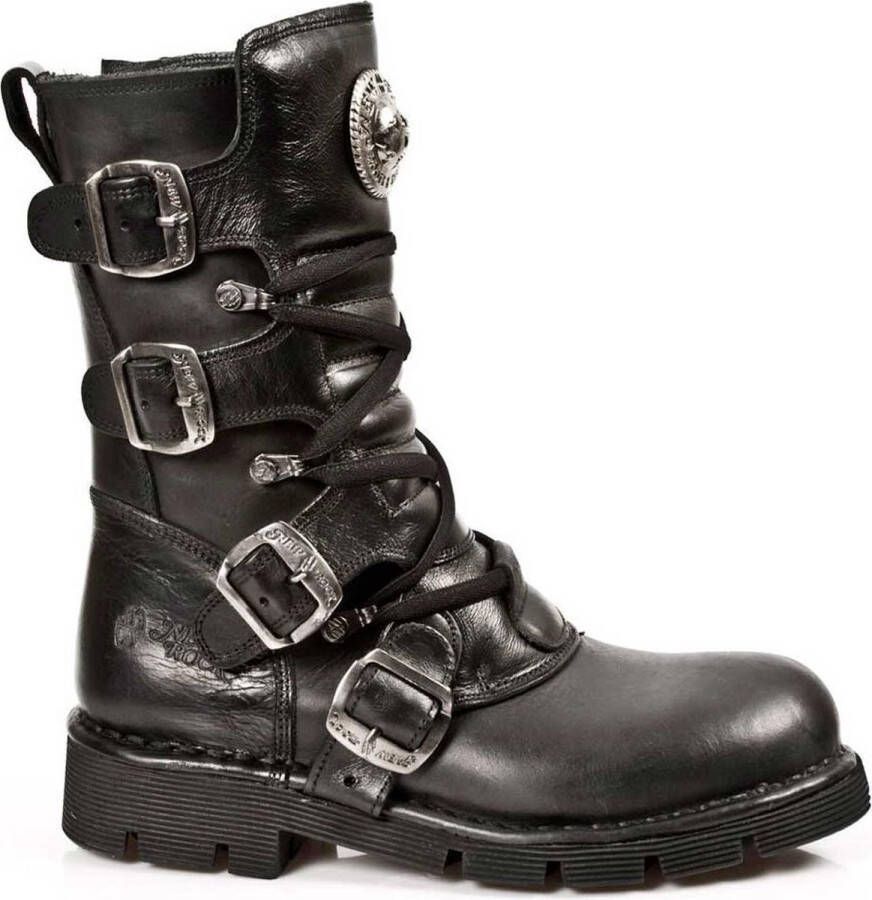 New Rock M-1473-S1 Laarzen 36 Shoes Zwart Zilverkleurig