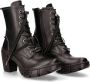 New Rock M-TRCASCO007-V2 Enkellaars 37 Shoes Zwart Zilverkleurig - Thumbnail 1