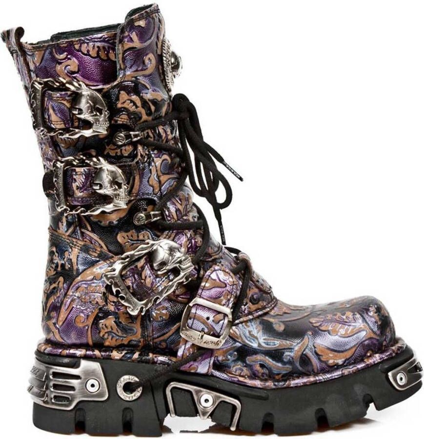 Newrock New Rock Laarzen 38 Shoes M 391 S5 Paars Zwart