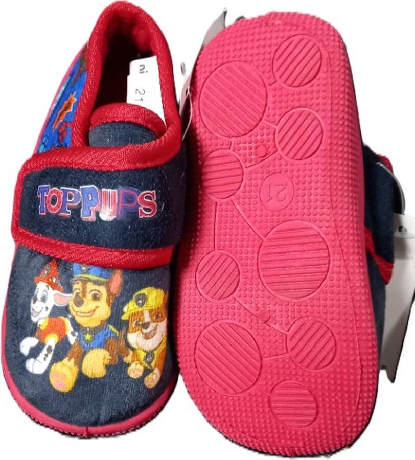 Nickelodeon Paw Patrol sloffen pantoffels blauw rubberen zool