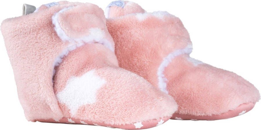 Nijntje fleece babyslofjes roze sterren