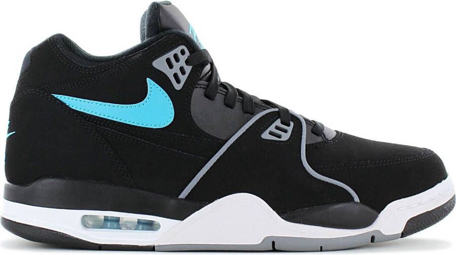 Nike Air Flight 89 Black Aqua Heren Basketbalschoenen Sneakers Zwart HF0102