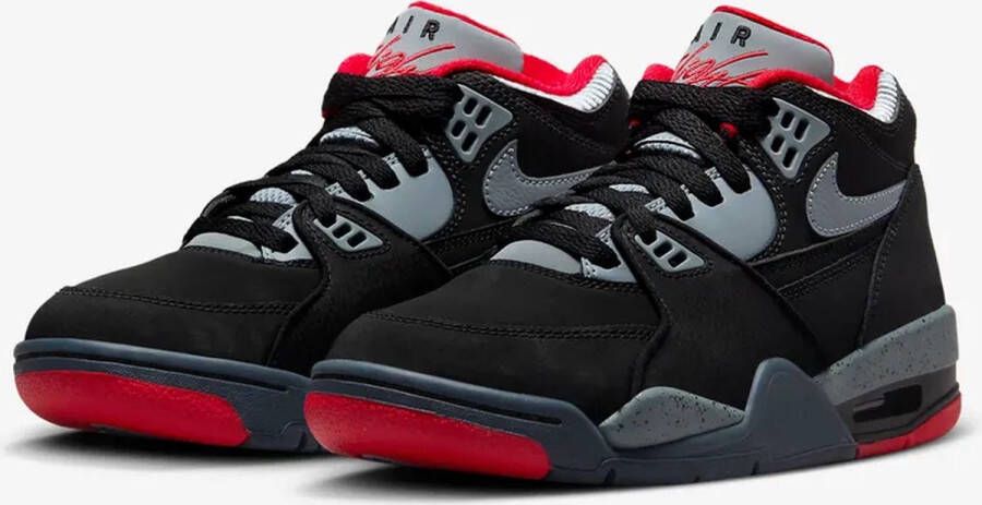 Nike kinderschoenen Air Flight 89 Black Dark Magnet Grey University Red Magnet Grey Black Dark Magnet Grey University Red Magnet Grey