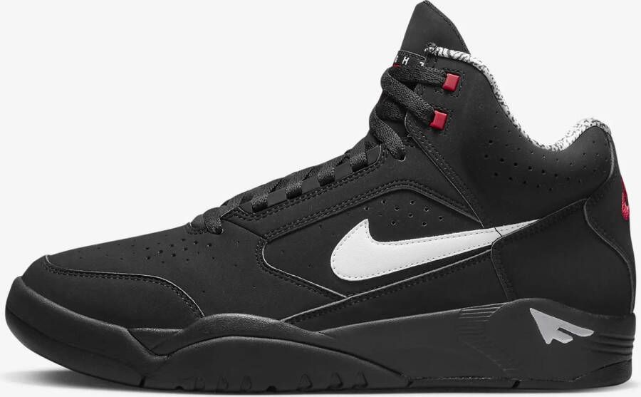 Nike Air Flight Lite Mid Basketball Schoenen black white varsity red maat: 40.5 beschikbare maaten:40.5