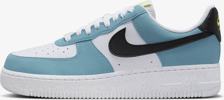 Nike Air Force 1 '07 Denim Turquoise Sneakers Unisex Wit Lichtblauw Zwart