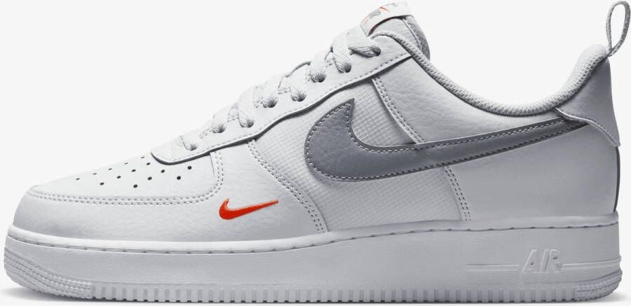 Nike Herenschoenen Air Force 1 '07 Photon Dust Safety Orange White Cool Grey- Heren Photon Dust Safety Orange White Cool Grey