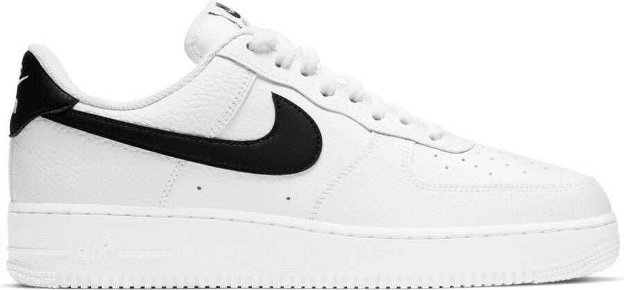 Nike Air Force 1 Low '07 White Black Pebbled Leather CT2302