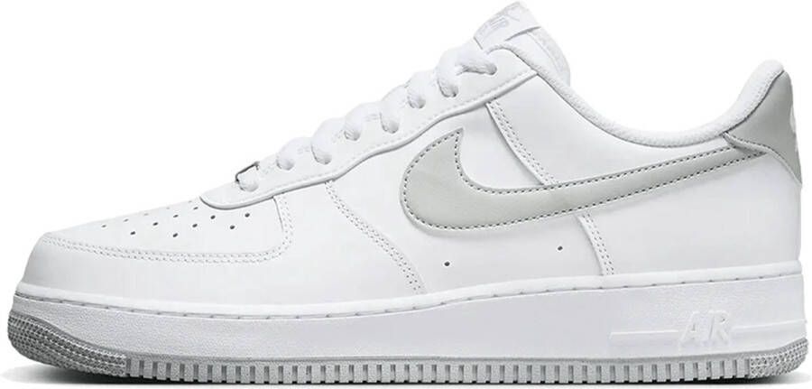 Nike Air Force 1 White White Light Smoke Grey- White White Light Smoke Grey