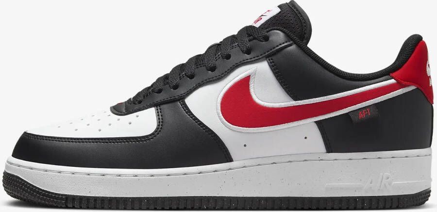 Nike Air Force 1 '07 Next Nature Sneakers Mannen Zwart Wit University Red