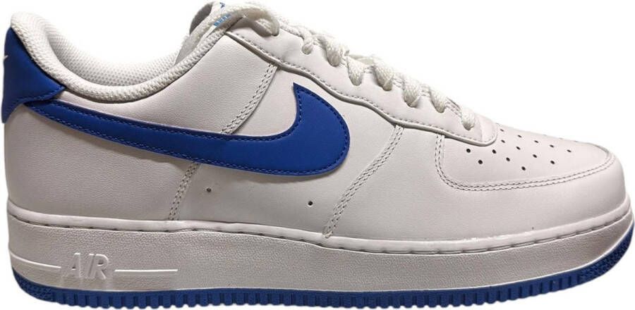 Nike Herenschoen Air Force 1 '07 White White Photo Blue- Heren White White Photo Blue