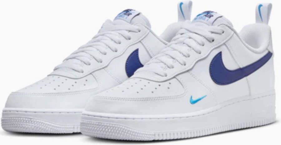 Nike Air Force 1 '07 White Light Photo Blue Deep Royal Blue- White Light Photo Blue Deep Royal Blue