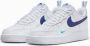 Nike Air Force 1 '07 White Light Photo Blue Deep Royal Blue- White Light Photo Blue Deep Royal Blue - Thumbnail 1