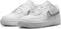 Nike Air Force 1 Dance Sneakers Dames Summit White Metallic Zilver - Thumbnail 1