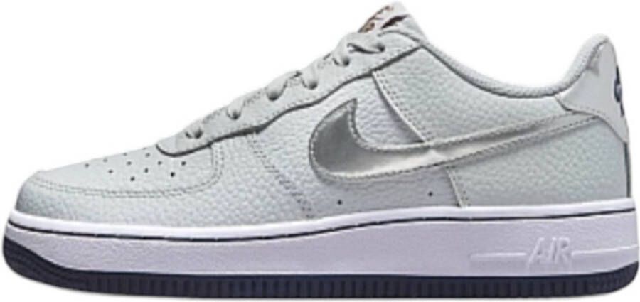 Nike Air Force 1 (gs) Basketball Schoenen pure platinum metallic silver maat: 36.5 beschikbare maaten:36.5 37.5