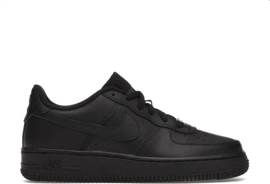 Nike Kids Air Force 1 Gs Low Black Black Black Shoes grade school 314192 009