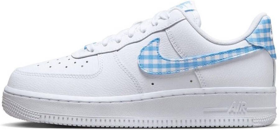 Nike Air Force 1 Low '07 ESS Wit Blauw Sneakers Dames Doos Zonder Deksel