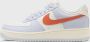 Nike Air Force 1 Low '07 Lichtblauw Gebroken Wit Oranje Sneakers Dames - Thumbnail 1