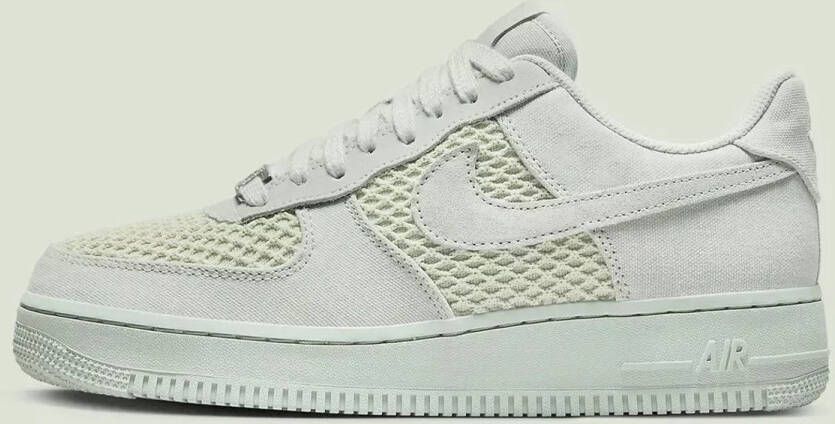 Nike Air Force 1 Low '07 Light Silver Denim Mesh Sneakers Doos Zonder Deksel