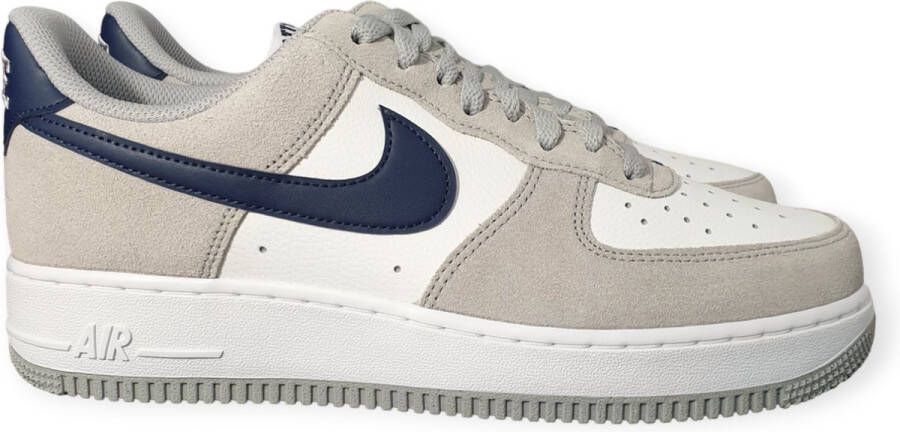 Nike Air Force 1 '07 Basketball Schoenen light smoke grey midnight navy white maat: 47.5 beschikbare maaten:41 42 44.5 45 46 47.5