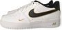 Nike Air Force 1 Low '07 LV8 Double Swoosh White Metallic Gold DM3322 - Thumbnail 1