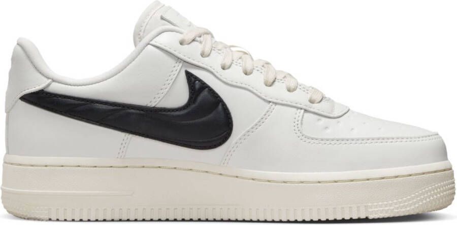 Nike Air Force 1 Low 07' 'Quilted Swoosh Phantom Black White' FV1182-001 sneakers laag wit zwart