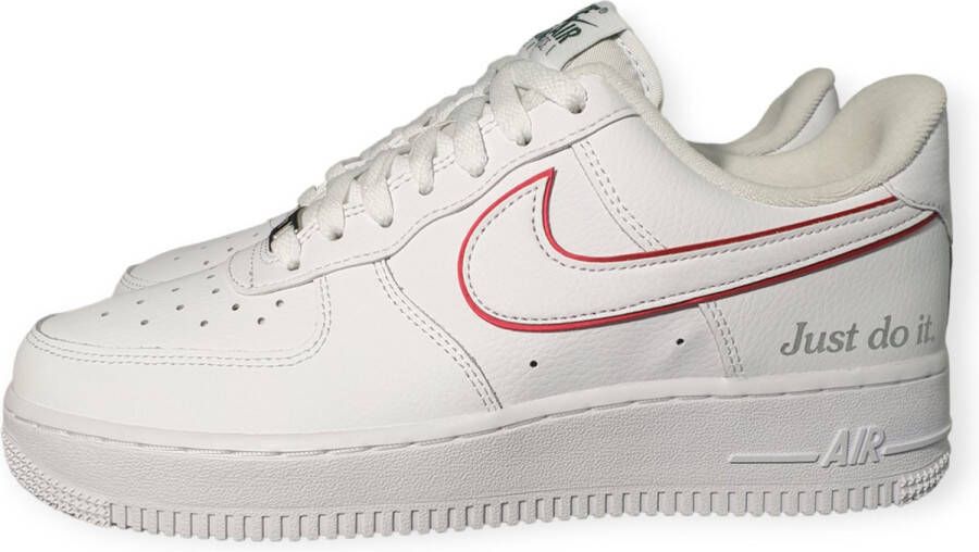 Nike Air Force 1 White University Red Noble Green Schoenmaat 42 1 2 Sneakers DQ0791 100