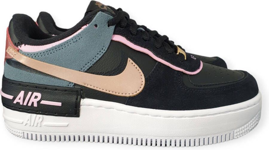 Nike Air Force 1 Low Shadow Black Light Arctic Pink Claystone Red (W) CU5315