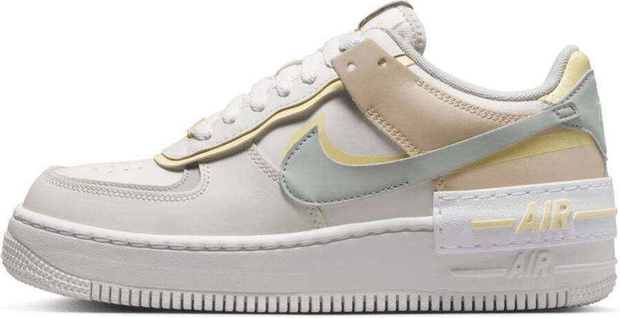 Nike Air Force 1 Low Shadow White Pearl Citron Tint Sneakers Dames DOOS ZONDER DEKSEL