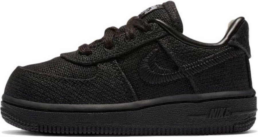 Nike Air Force 1 Low 'Stussy Black' (TD) D zwarte kindersneakers laag