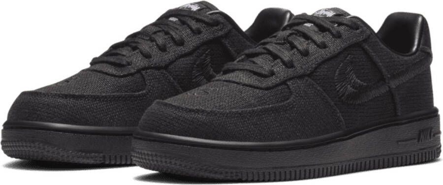 Nike Air Force 1 Low 'Stussy Black' (TD) D zwarte kindersneakers laag