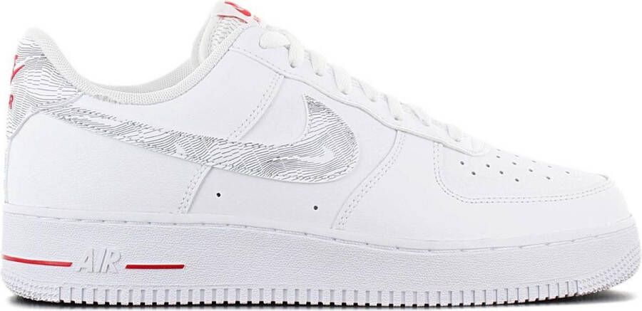 Nike Air Force 1 Low Topography Limited Edition Heren Sneakers Sport Casual Schoenen Wit